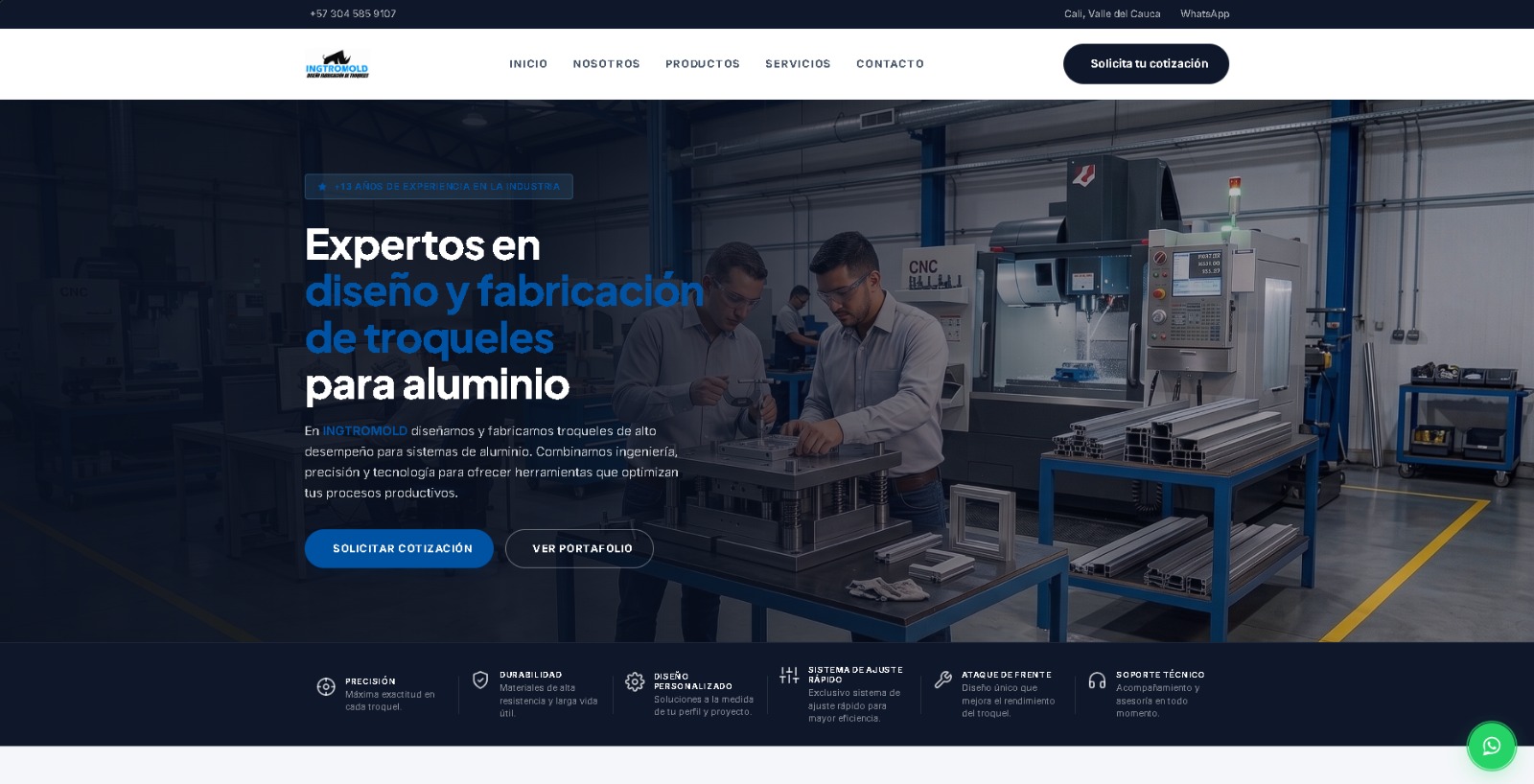 Vista previa de Ingtromoldtroqueles.com